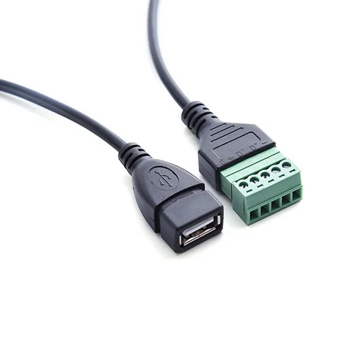 USB 2 0 мама B Micro usb mini Type-C папа к 5-контактному винтовой Соединитель с защитной