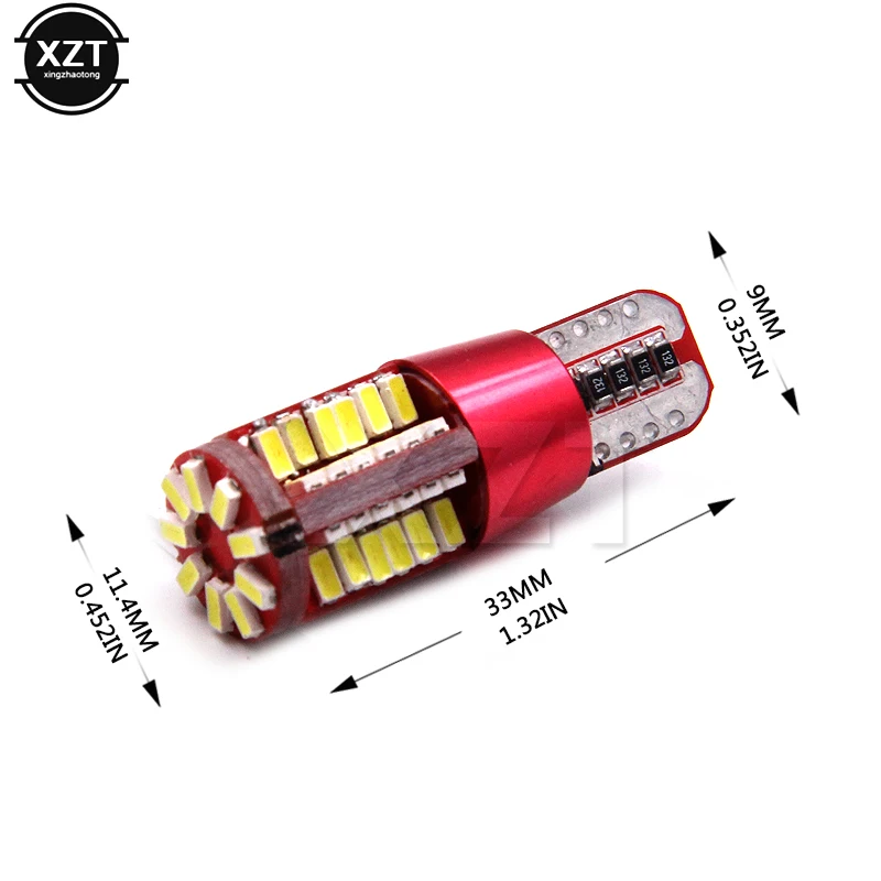 

1 шт. T10 без электрода W5W 57 светодиодов 194 501 3014 SMD Авто Canbus без ошибок освещение салона автомобиля постоянный ток 12 В