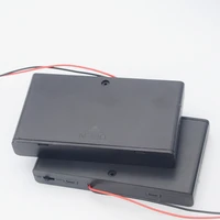 10pcslot 8 x 1 5v aa 2a cell battery holder storage box case shell standard 12v batteries cover with onoff switch wire leads
