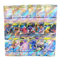 100 cards pokemon cards in spanish basico v relevos gx vmax trainer energy holographic playing cards game castellano espa%c3%b1ol