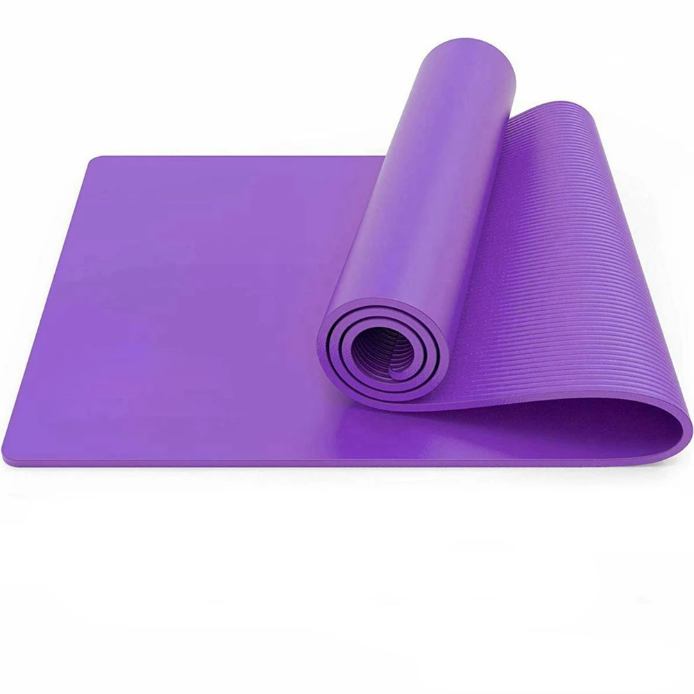 

Extra Thick Yoga Mat Eco Friendly NBR Non Slip Fitness Exercise Mat for Beginner Yoga Pilates and Floor Exercises