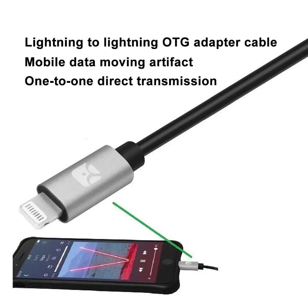 Кабель прямой передачи данных для iPhone 8 XS 11 12ProMax Lightning на OTG IOS 12 4|Аксессуары