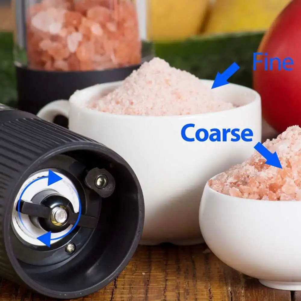 

Electric Automatic Salt And Pepper Mills LED Light Pepper And Salt Grinder Mill Kitchen Tool Supplies