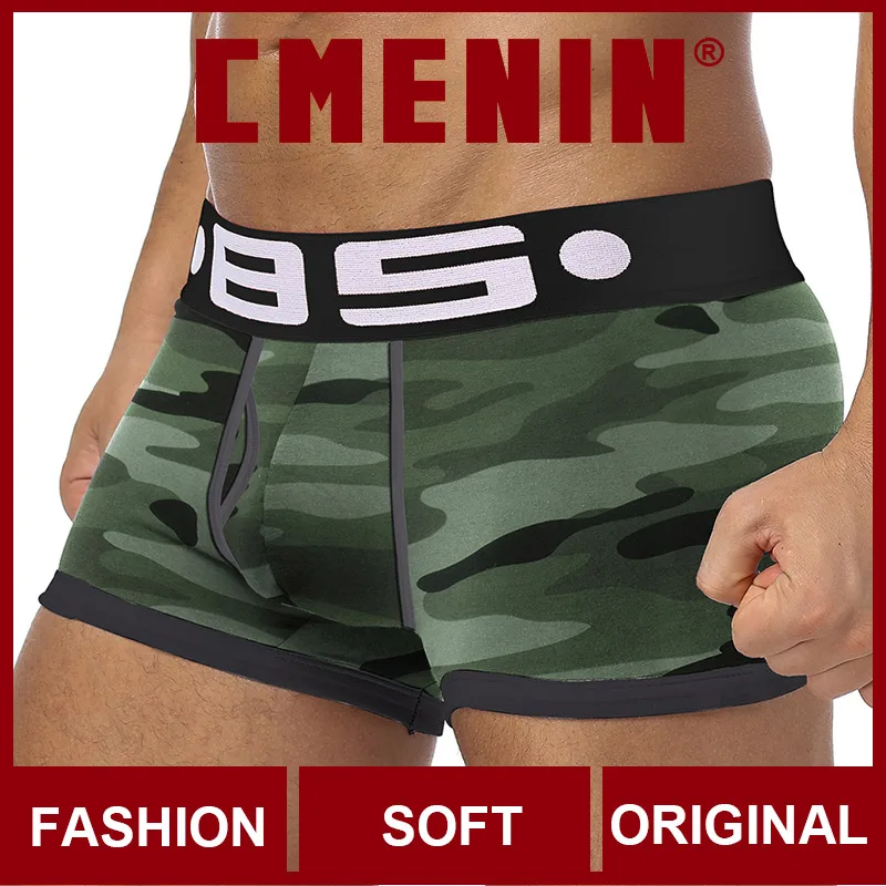 Новые брендовые удобные хлопковые сексуальные мужские трусы-боксеры модные