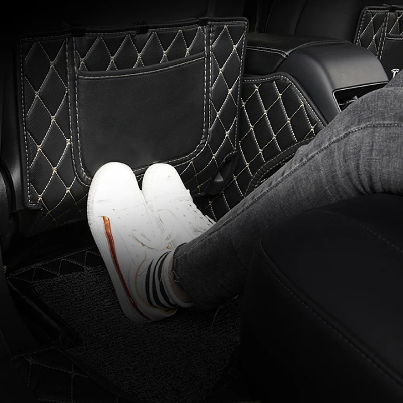 Жеребенок горит 3 шт./компл. кожа для заднего сидения автомобиля защита от детей