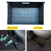 car under seat storage box high capacity organizer tray sundries container drawer auto interior accessories for tesla model y