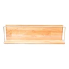 Прозрачная акриловая Пылезащитная витрина с деревянной основой для спинки для режима экшн-фигуры куклы