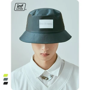 INFLATION Japanese Streetwear Reflective Fisherman Hat Men 2021 Fashion Harajuku Bucket Hats Unisex Casual Sun Cap Men