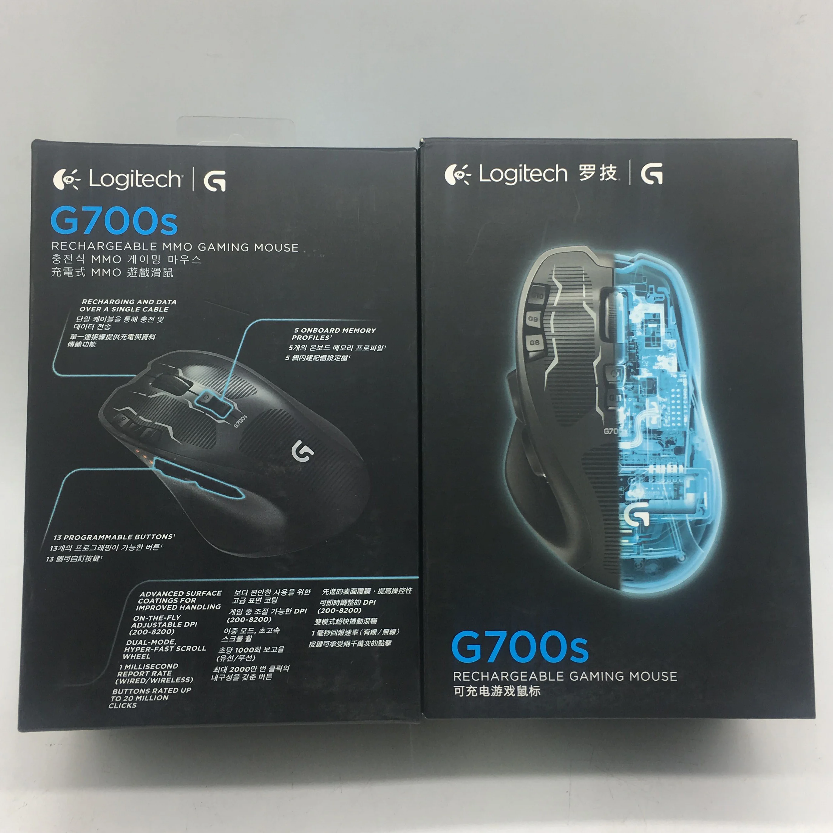 Новая Оригинальная Беспроводная перезаряжаемая игровая мышь Logitech G700s|Мыши| |