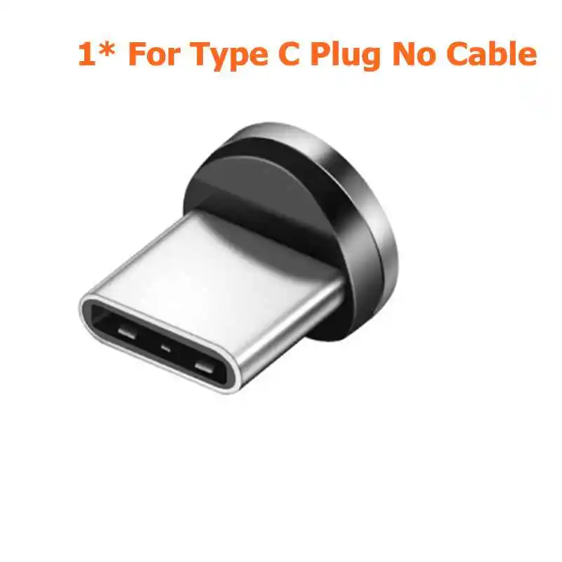 1 plug no cable Магнитный кабель 3 в 1, кабель Micro USB type C для iPhone X 7, samsung, S10, Oppo, htc, LG, 1 м, 2,4 А, Магнитный адаптер для зарядного устройства, кабели для телефонов - Тип штекера: 1 plug no cable