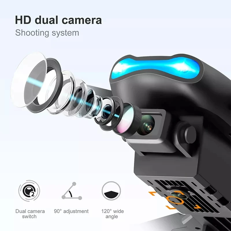 Фото Дрон E99 PRO профессиональный 4K HD двойная камера автоматический обход препятствий Дрон E99 PRO профессиональный 4K HD двойная камера автоматический обход препятствий
