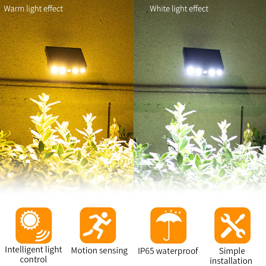 

Powerful Outdoor Solar Light Motion Sensor Waterproof LED Garden Spotlights for Garden Led Wall Lamp