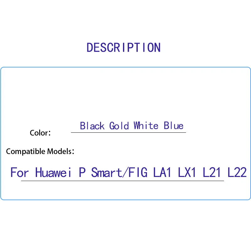 

For Huawei P Smart LCD Display Touch Screen Digitizer Assembly For Huawei enjoy 7S With Frame FIG LA1 LX1 L21 L22 LCD