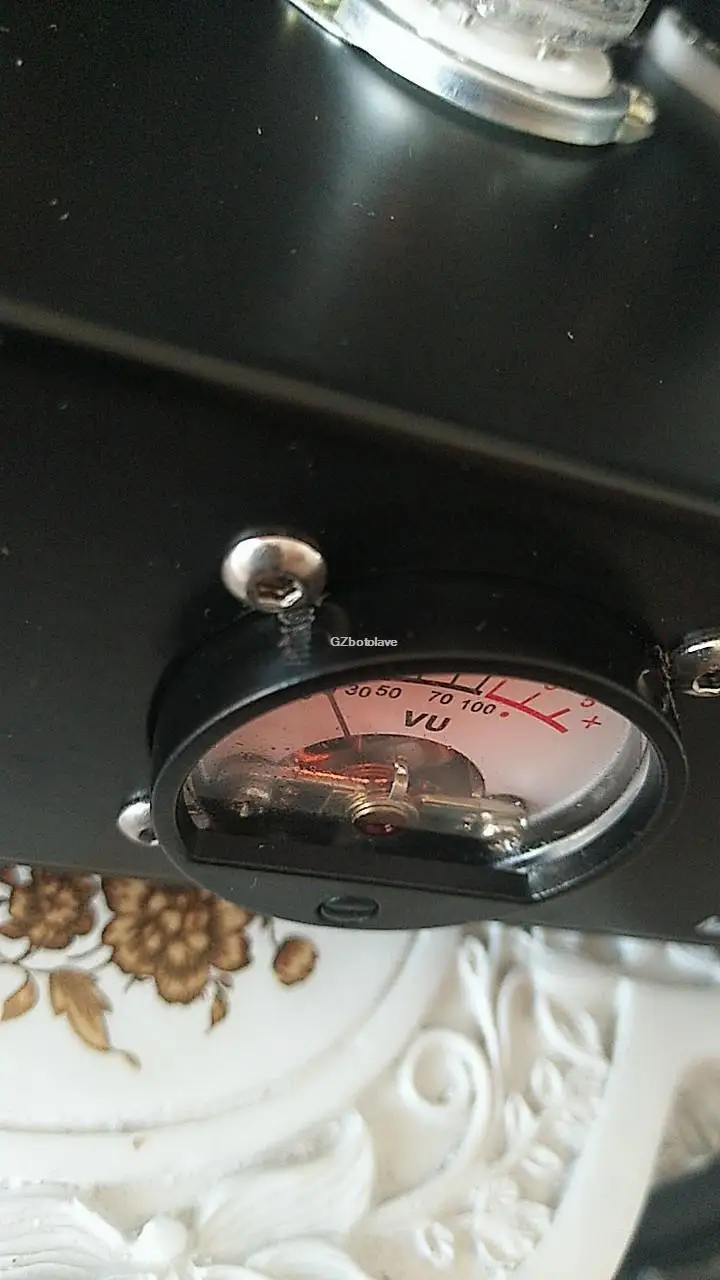 HiFi 6H8C Push 6p1 вакуумный ламповый усилитель односторонний стерео усилитель мощности VU метр ламповый усилитель 6.8вт ×2