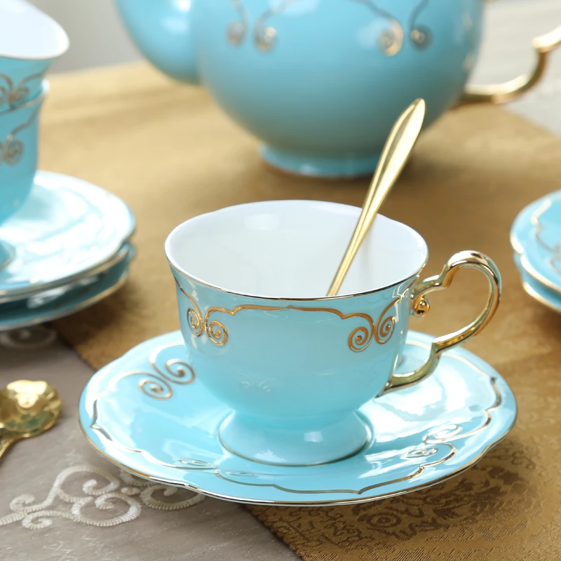 Китайская Роскошная чашка высокого качества креативная синяя кружка из