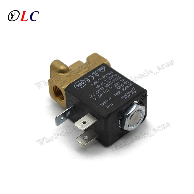 Новый Jiayin JYZ-3 нормально закрытый 2/2 ходовой прямого действия 3 мм AC 230V G1/8' латунь