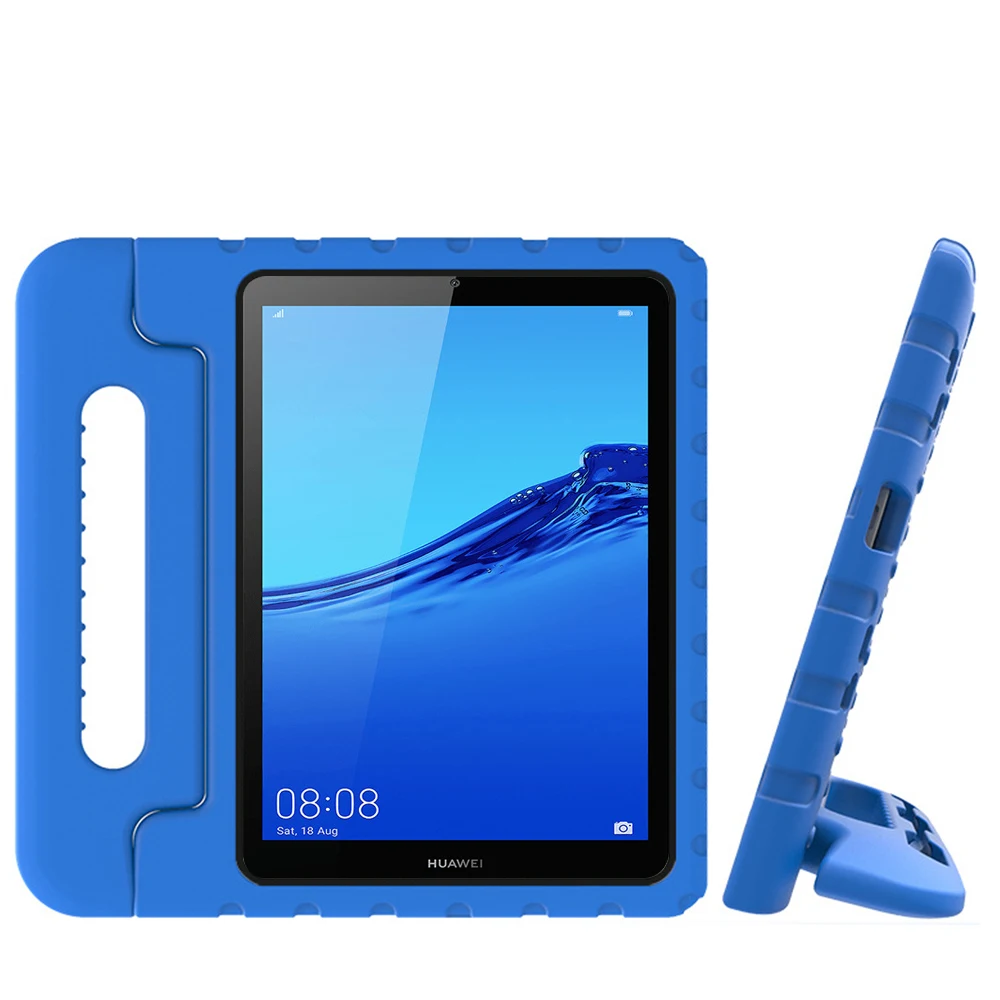 Для huawei MediaPad M5 Lite 8 дюймов huawei почтовый ящик 5 8 чехол для планшета EVA ударопрочный чехол для планшета с ручкой Coque - Цвет: Синий