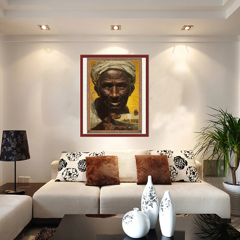 

Classic works of art in frameless world Museum reproduction Luo Zhongli award-winning work father Decorative painting