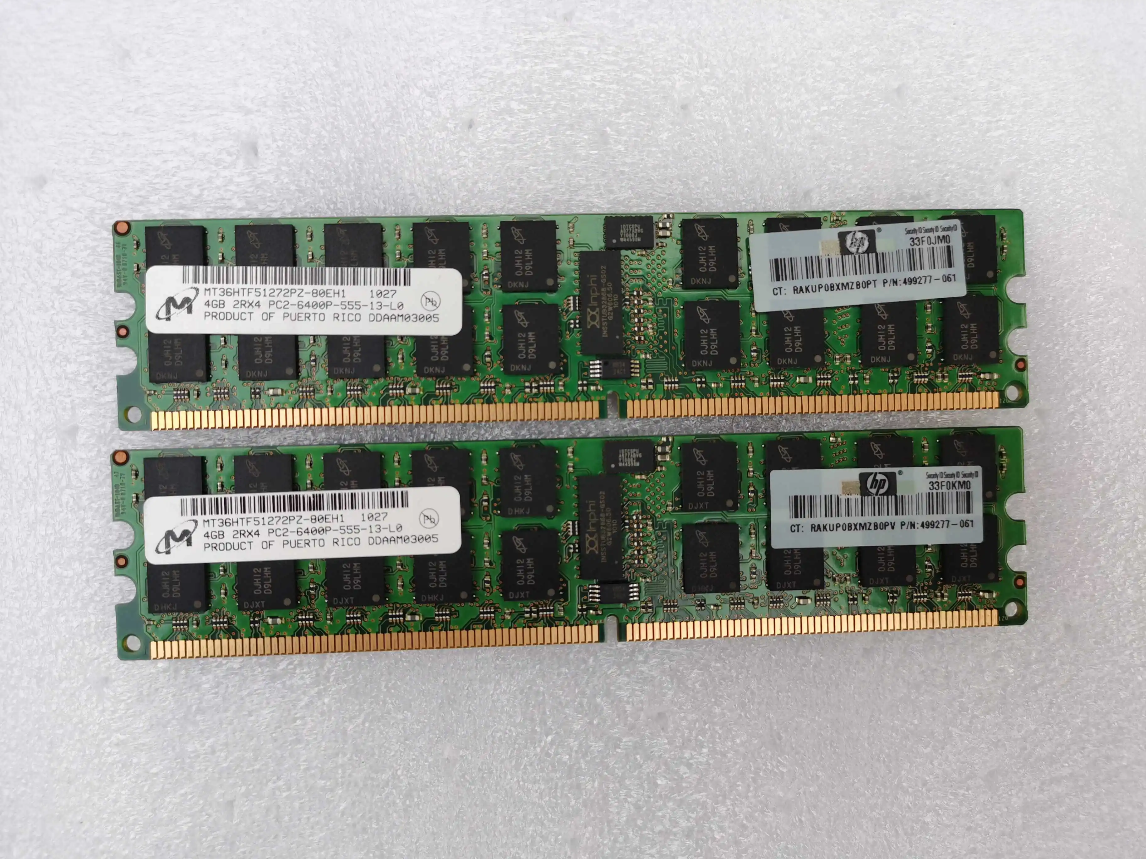 

Оригинал для HP 499277-061 497767-B21 4G PC2-6400P DDR2 память
