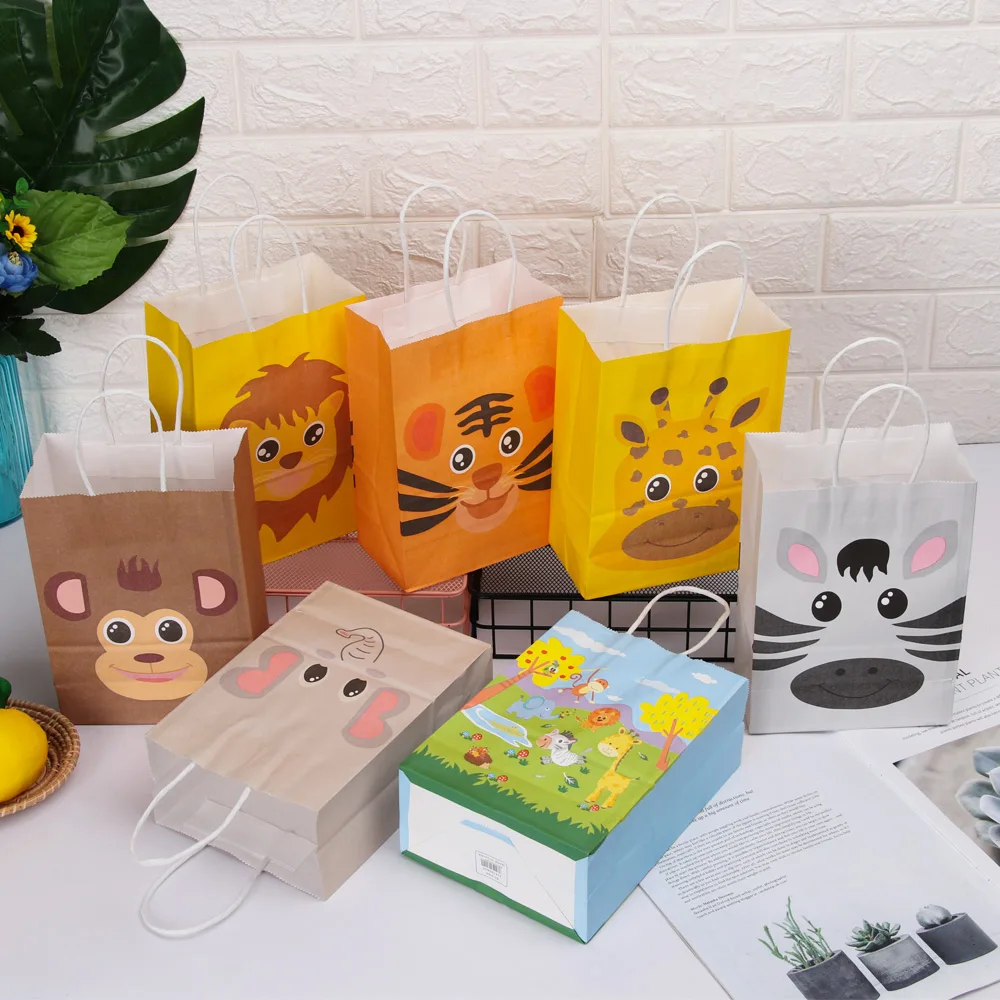 6/10 шт. коробка для конфет в стиле джунгли|Подарочные сумки и упаковка| |