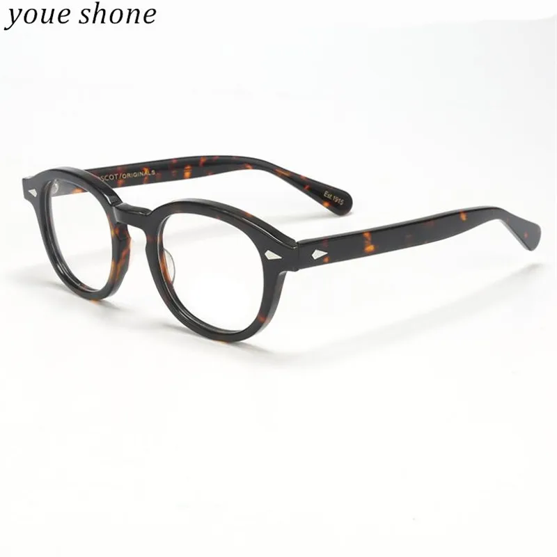 Youe shone ацетатная оправа очки для мужчин модный оптический Ретро класс прозрачная