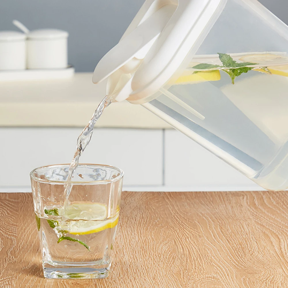 

Cold Kettle Storage Rack Plastic Water Bottle Juice Cup Milk Household High Capacity Teapot