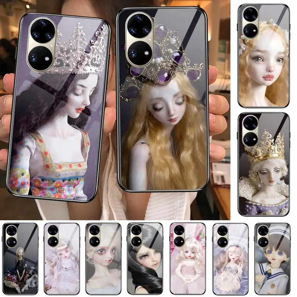 

Krajews Creepy Dolls coque Tempered Glass Phone Case Casev For Huawei P40 Pro lite 5G P30 P Smart Z 2019 P10 Lite P20 P50