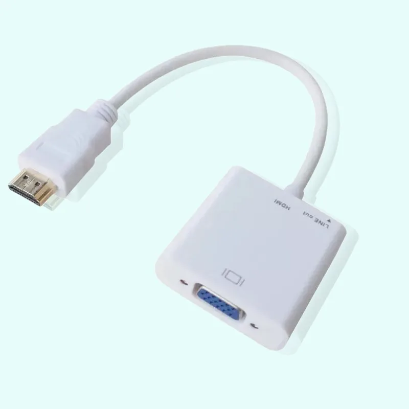 Высококачественный адаптер HDMI VGA Папа мама 1080P цифро аналоговый видео аудио