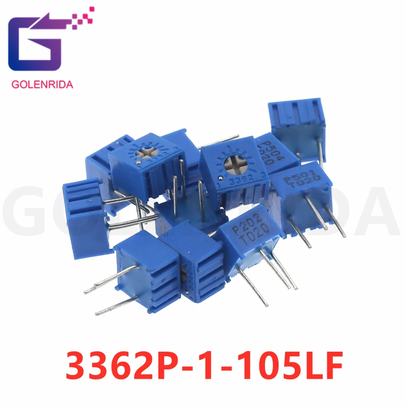 10 шт. 3362P 1 105LF 3362 P 1M Ом 105 P105 Триммер Потенциометр переменный резистор|Резисторы| |