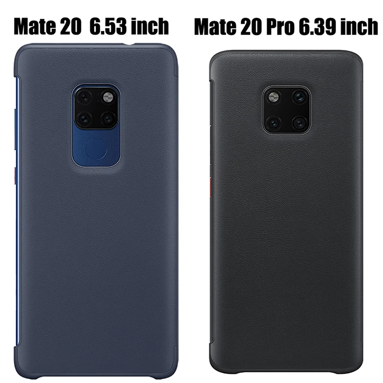 original smart view case for huawei mate 20 pro auto sleep wake up flip cover slim phone case for huawei mate20 fundas capa free global shipping