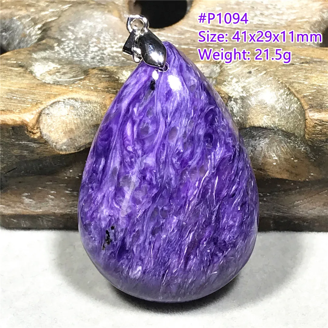 

Top Natural Purple Charoite Pendant Jewelry For Women Lady Men Healing Love Gift Crystal Stone Beads Silver Gemstone AAAAA