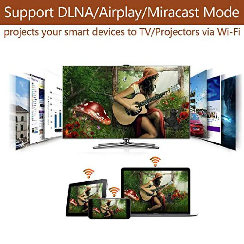 Беспроводной ТВ приемник M2 HDMI совместимый для IOS и Android адаптер Miracast с поддержкой