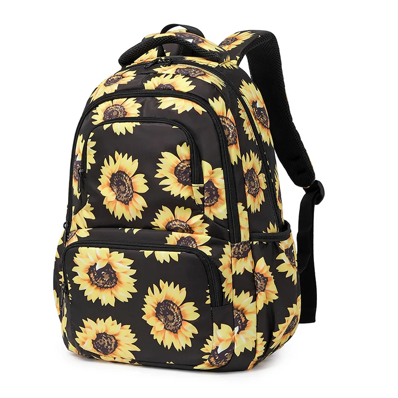 

Sunflower Schoolbag Unisex Middle School Backpack Children's Bag Reflective Strip Waterproof Breathable Fabric Backpacks Kids