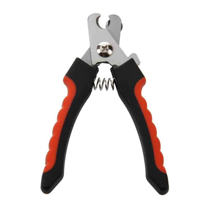 Нержавеющая сталь машинка для стрижки ногтей файл домашних собак красный черный