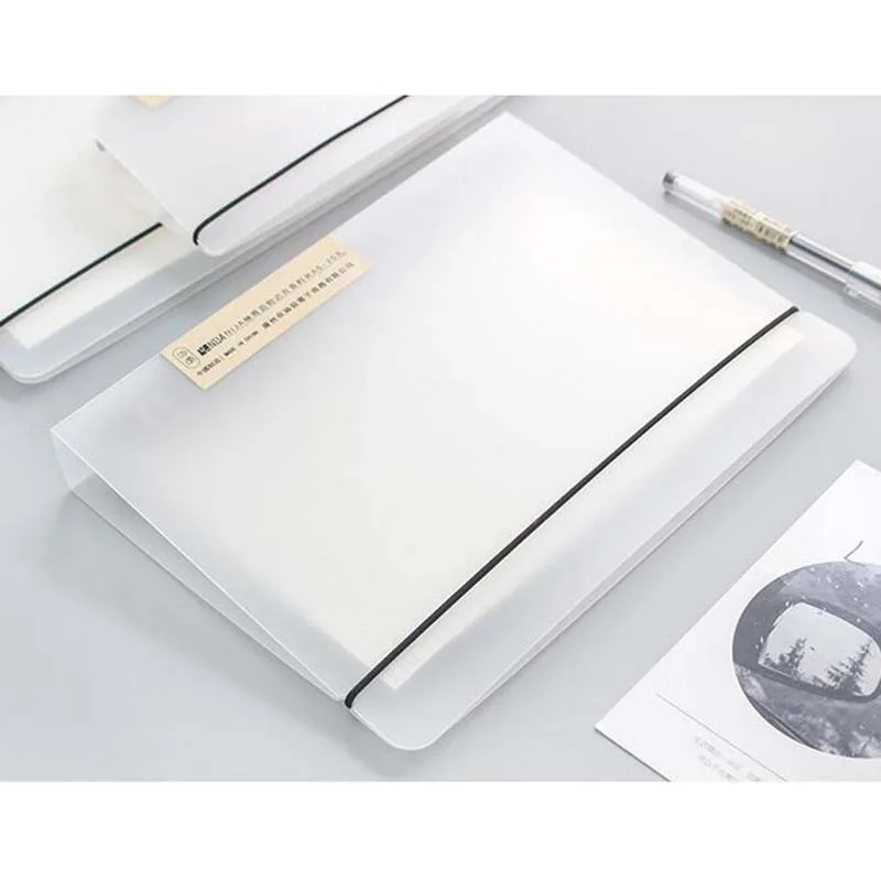 Разнообразная матовая папка свободный ремешок с листочками для файлов A5 A6 A7