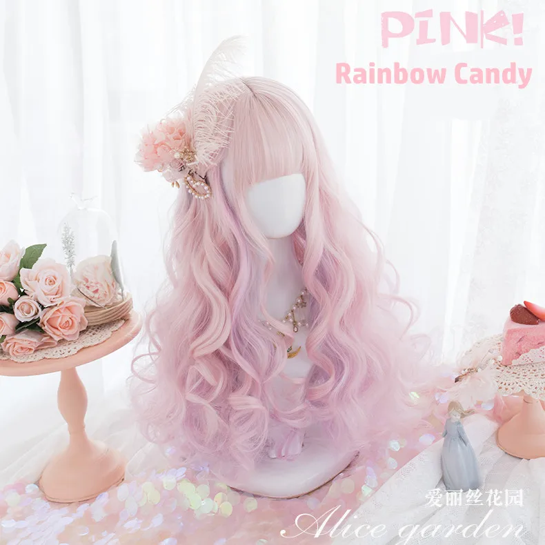 Женский комикс Алиса садовый розовый леденцы Лолита кавайные радужные розовые