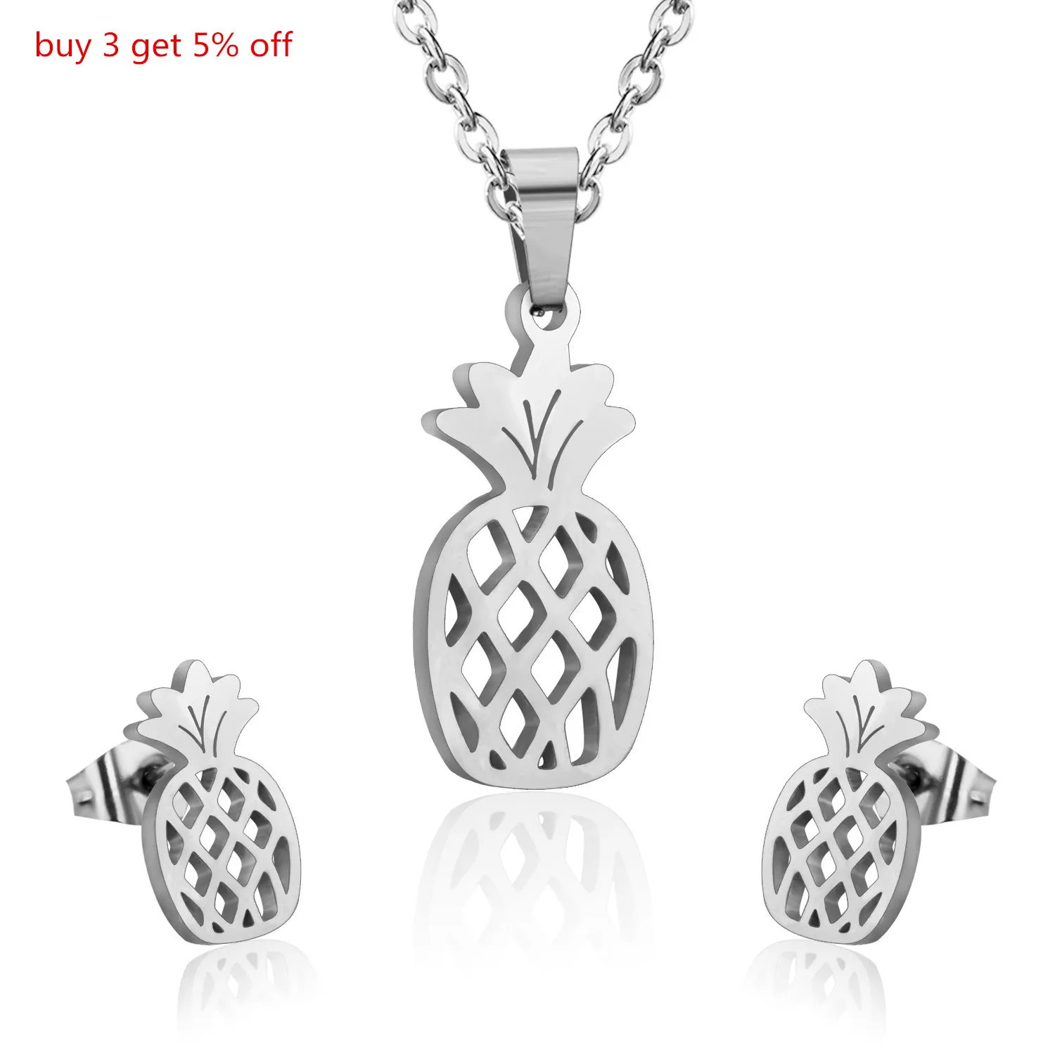 Роскошный свадебный набор украшений из нержавеющей стали для женщин и девочек в