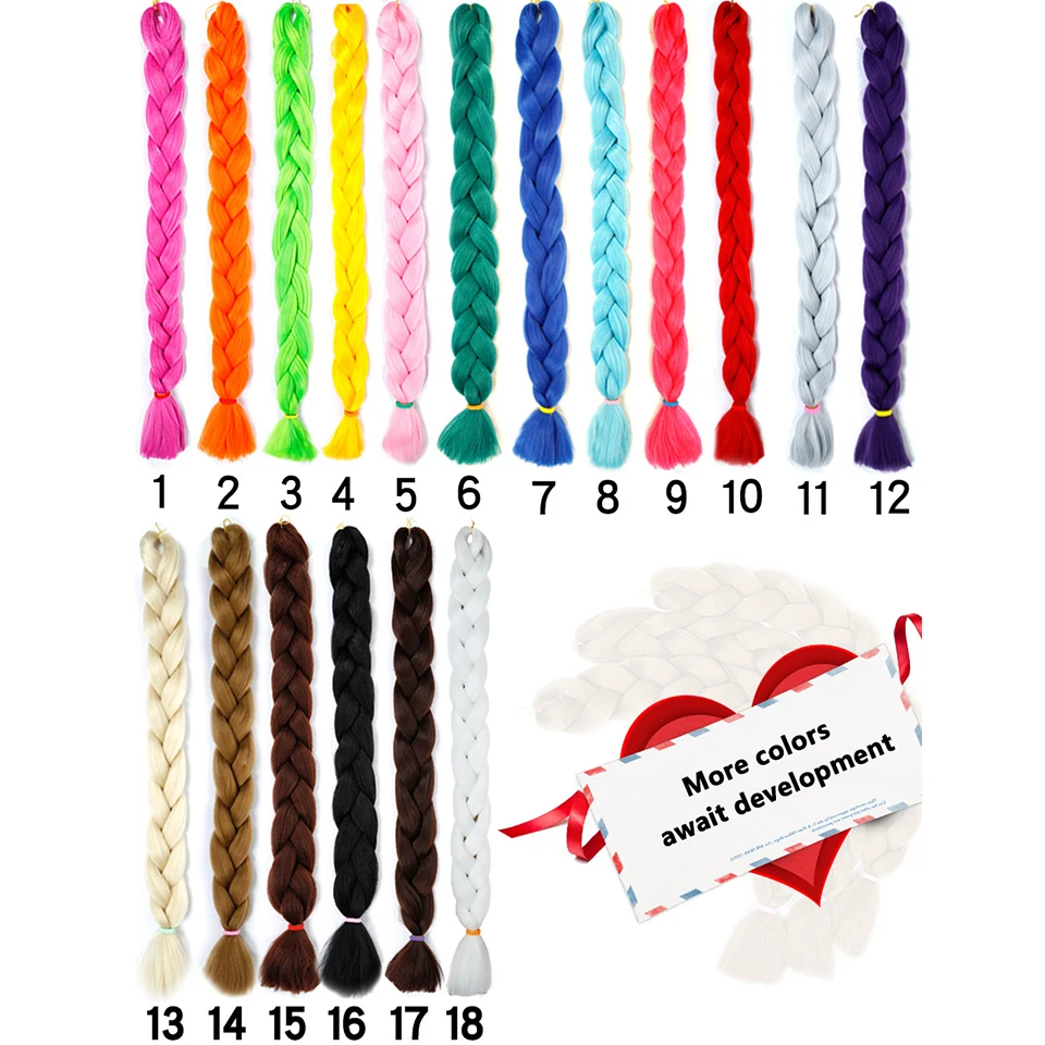 82 дюйма 16 5 дюймов искусственные косички синтетические для волос плетения Омбре