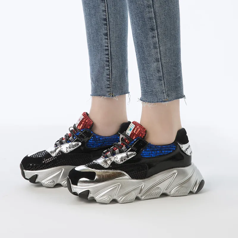 Женские туфли на плоской подошве FEDONAS классические из натуральной кожи с принтом