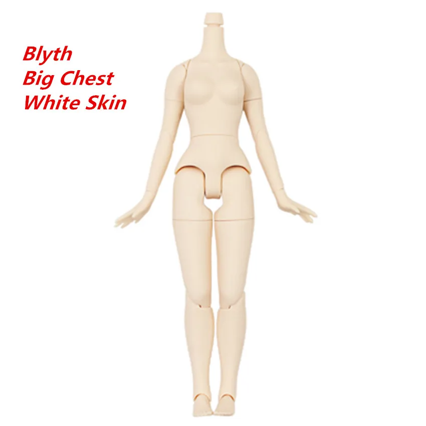 blyth white Blyth 19 Объединенный Корпус Маленькая грудь и большая грудь Сделай Сам белый натуральный загар черный 5 цветов кожа высокого качества Игрушки для девочек для детей - Цвет: blyth white