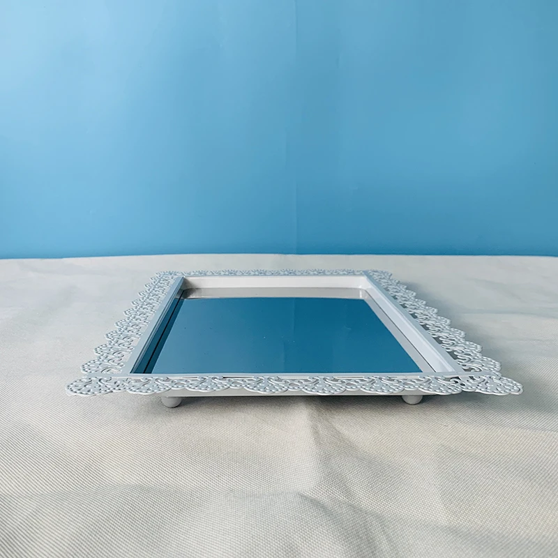 1pcs square 1-18 шт Торт Стенд набор круглый металлический торт подставки ДЕСЕРТ ДИСПЛЕЙ кекс подставки, белый - Цвет: 1pcs square