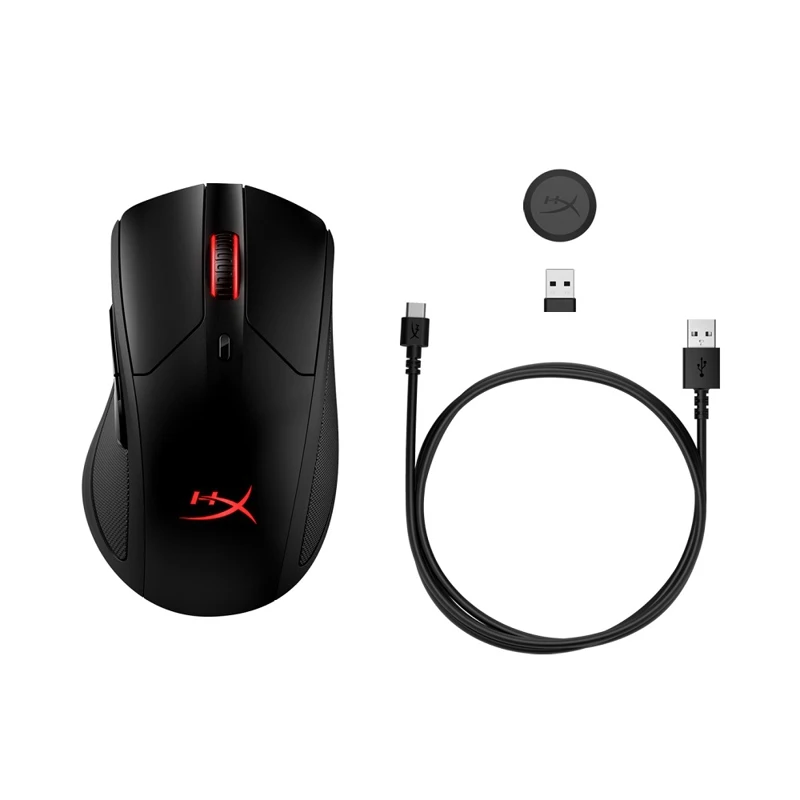 Мышь HyperX Pulsefire Dart оптическая Pixart 3389 беспроводная 16000 dpi подсветка RGB USB цвет: