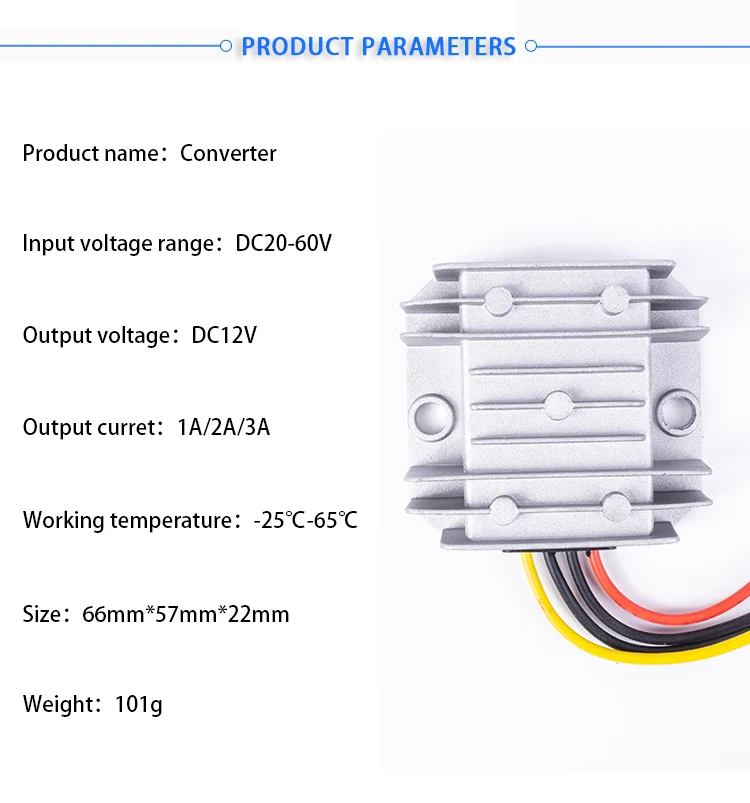 20 V-60 V-12 V 1A 2A 3A DC Напряжение конвертеры Buck повышающий Шаг вниз шаг вверх модули солнечной Напряжение конвертер для автомобилей гольф-кары