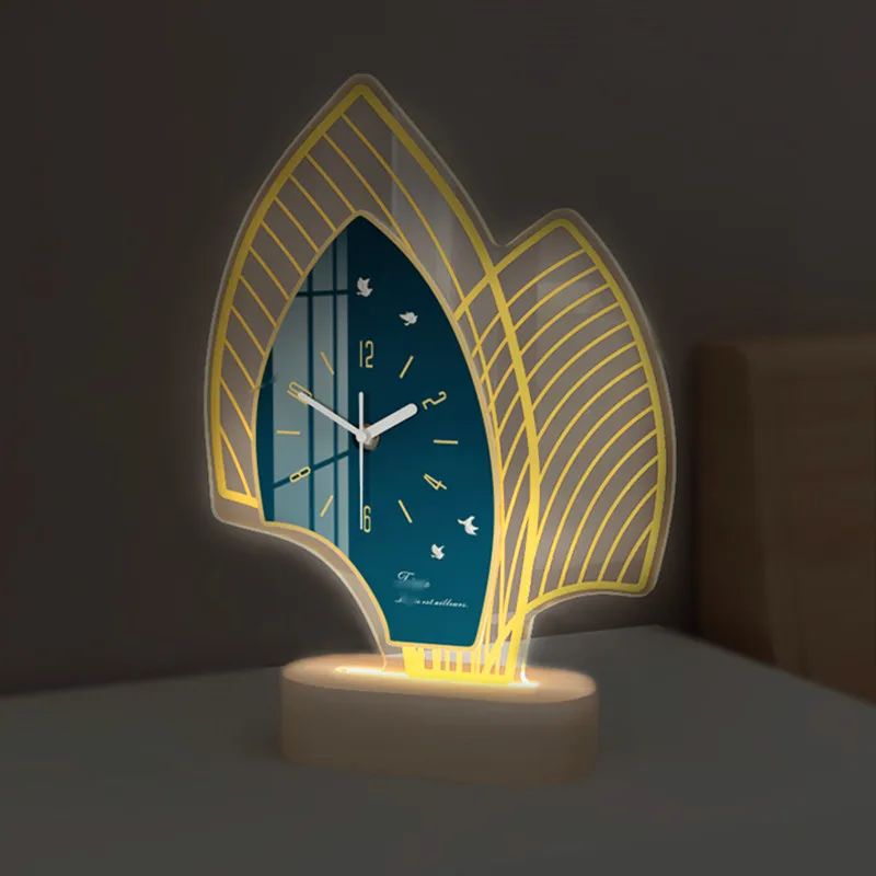 

Table Clock Decoration Home Decoration Living Room Desktop TV Cabinet Creative Light Luxury High-end 2021 New Table Clock