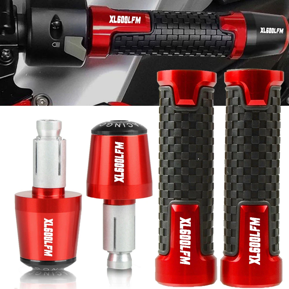 

7/8 дюймов 22 мм CNC XL600 аксессуары для мотоциклов ручные ручки руль стержень руля захват заглушки для HONDA XL600LMF XL600 1985 1986