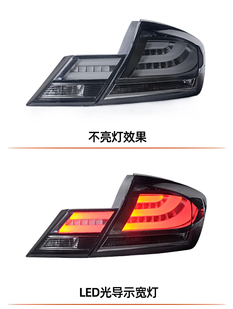 

2pcs car bupmer headlight for Honda Civic taillight 9.5th 2014~2015y car brake LED car accessories taillamp for Civic rear light