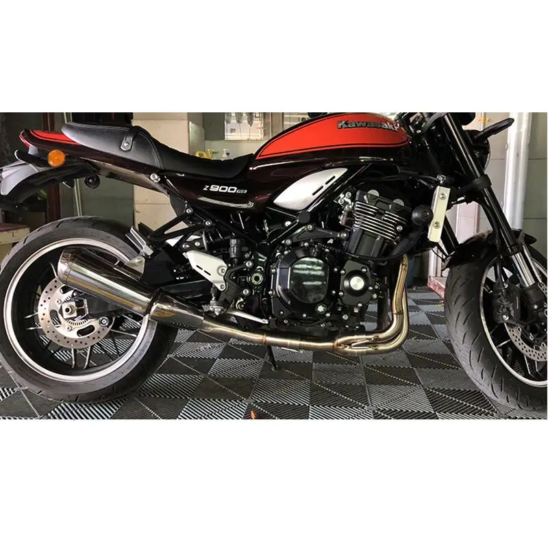 

Nijia Z900RS Exhaust System Pipe Motorcycle Header Front Link Pipe Steel Vent Tube For Kawasaki Z900RS Modified Exhaust Slip On