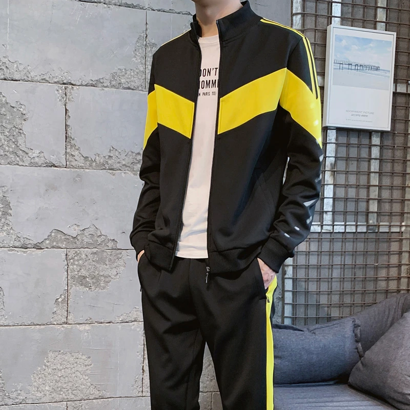 Chandal Hombre 2019 Ropa осенняя толстовка с капюшоном штаны комплект из 2 предметов костюмы