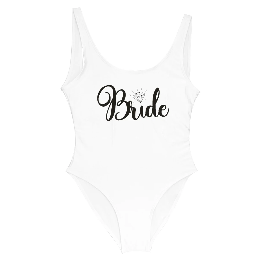 Невеста и невесты купальные костюмы Squad ромба Одна деталь купальника Для женщин