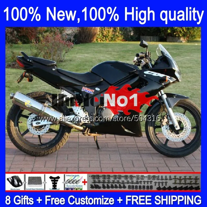 

+ Бак для HONDA CBR125R CBR-125R 02 03 2004 2005 2006 124MC.69 CBR125RR CBR 125CC 125R 2002 2003 04 05 06 Обтекатели Черный глянцевый